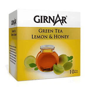 Girnar Pure Green Tea Lemon & Honey 10 Tea bags